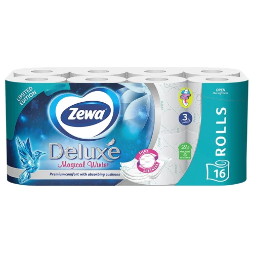Туалетний папір Zewa Deluxe білий 3-шаровий 16шт