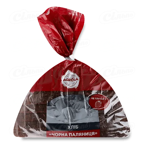 Хліб Agrola Чорна паляниця нарізаний, 290г