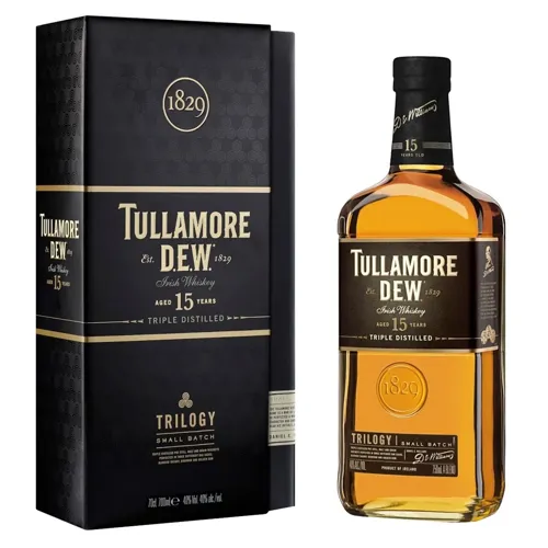 Віскі Tullamore Dew Trilogy 15 років 40% 0,7л в коробці
