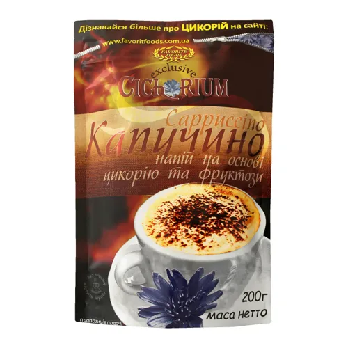Напій Капучино на цикорії та фруктозі Chicorich 200г