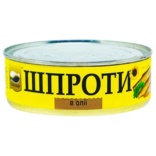 Шпроти Аквамир в олії 240г