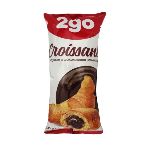 Круасан з шоколадною начинкою 2go м/у 60г