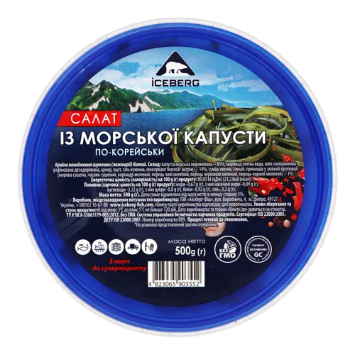 Салат із морської капусти По-корейськи Iceberg п/у 500г