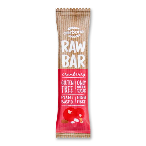 Батончик Raw Bar Кеш'ю Та Мигдаль З Журавлиною, б/глютену, 30 г