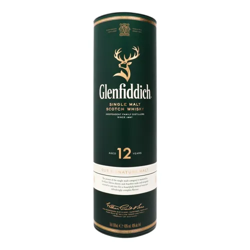 Віскі 12YO Glenfiddich туб 0.5л 40%
