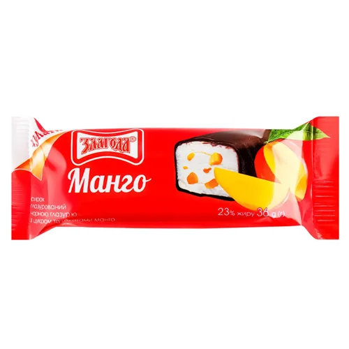 Сирок глазурований Злагода манго 15% 36г