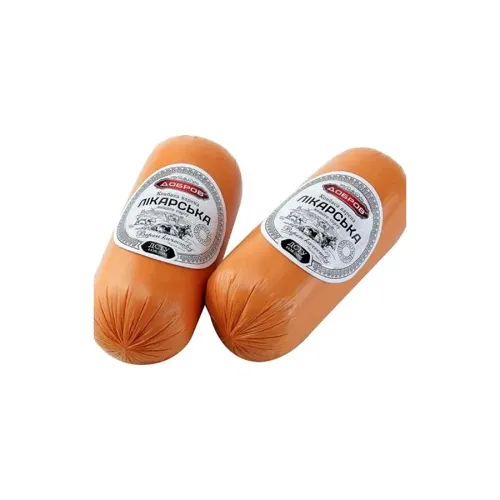 Ковбаса Добров Лікарська вар вак/упак 0,5 кг