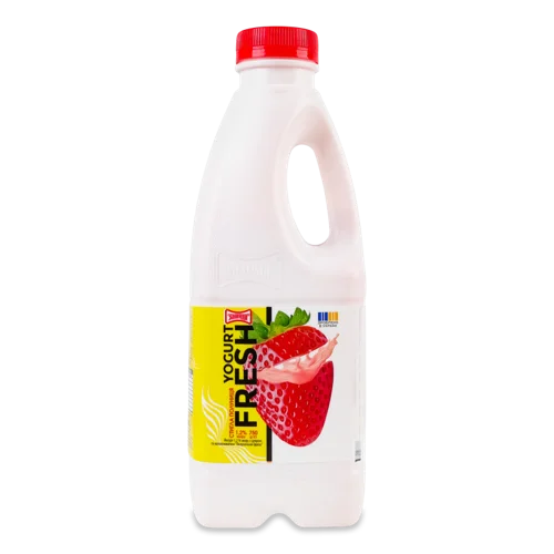 Йогурт 1.2% з Цукром та Наповнювачем Полуничний Фреш Злагода п/пл, 750г