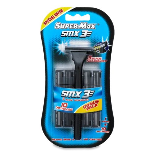 Голіньовий станок чоловічий SMX 3 Super-max, 1 шт