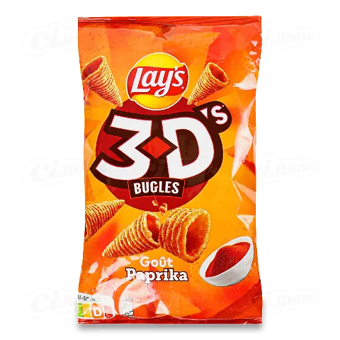 Снеки кукурудзяні Lay's 3D'S Bugles смак паприки, 85г