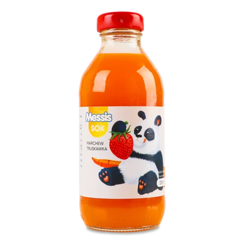 Сік З М'якоттю Пастеризований Морква + Полуниця c/пл 330мл