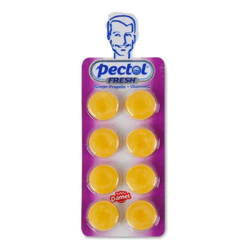 Цукерки з Вітаміном C Імбир-прополіс Pectol, п/у 19.2г