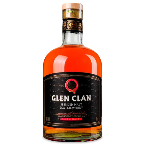 Віскі Glen Clan 100% malt, 40%, 0,7л