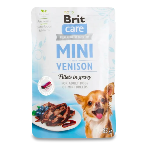Вологий Корм Для Собак Venison Mini Care Brit, В/ґ, 85г