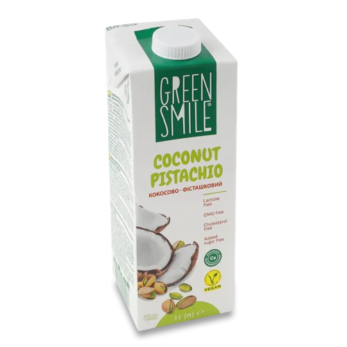 Напій Рисово-Кокосовий-Фісташковий Ультрапастеризований Збагачений Кальцієм, т/п 1л