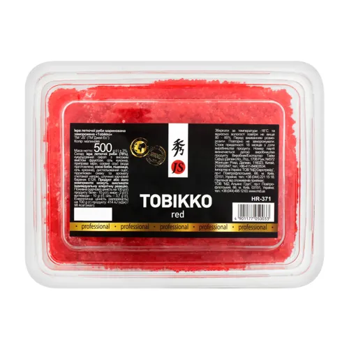 Ікра летючої риби маринована заморожена Tobikko JS п/у 500г
