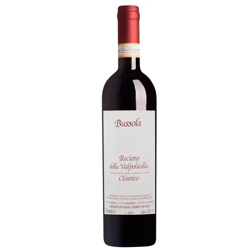 Вино Bussola Recioto della Valpolicella Classico червоне солодке 12% 0,5л