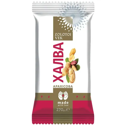 Халва Золотий Вік арахісова 270г
