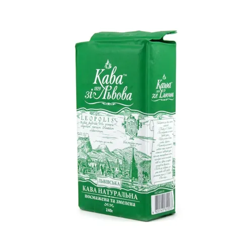 Кава Кава зі Львова Львівська Традиційна натуральна смажена мелена м/уп 240г