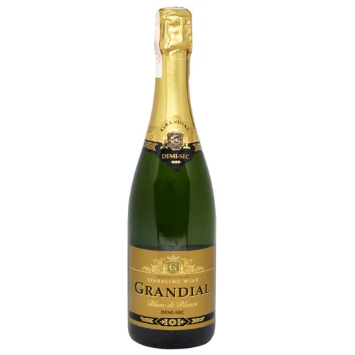Вино ігристе Grandial Blanc de Blancs Demi-Sec біле напівсухе 11% 0,75л