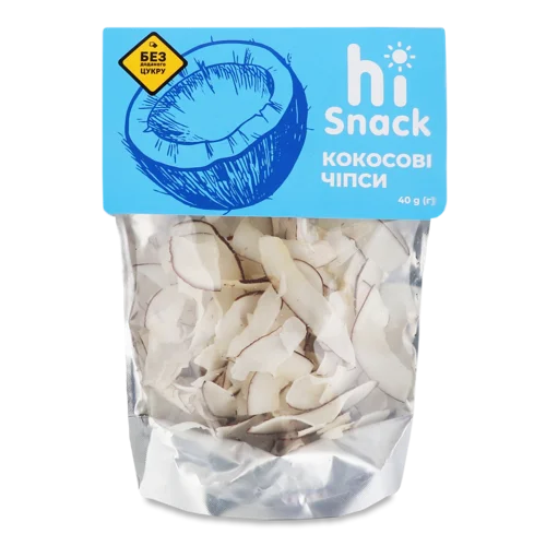 Кокосові Чіпси hiSnack, д/п, 40 г
