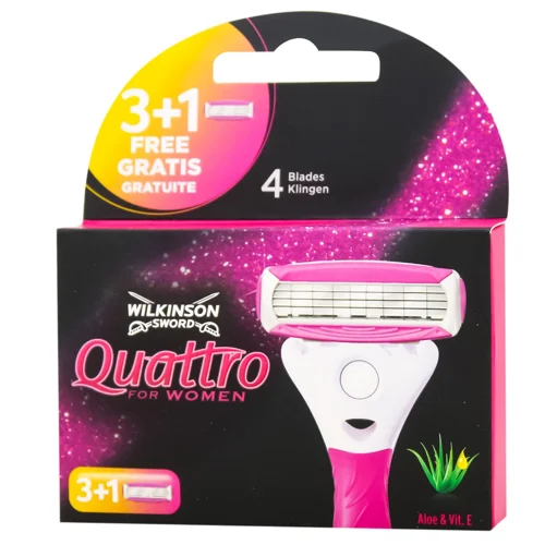 Картридж Wilkinson Sword Quattro Woman 3+1шт
