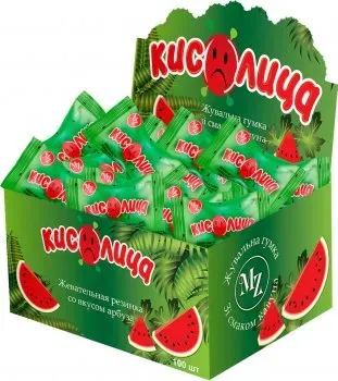 Жувальна резинка Saadet Кислица Арбуз 3.5г, 100 шт