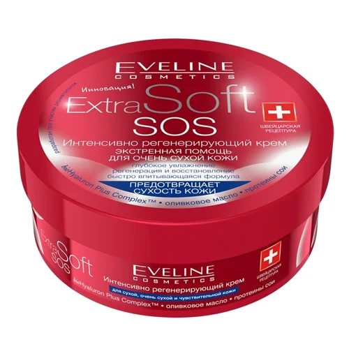 Крем Eveline SOS Extra Soft регенеруючий для дуже сухої шкіри 200мл