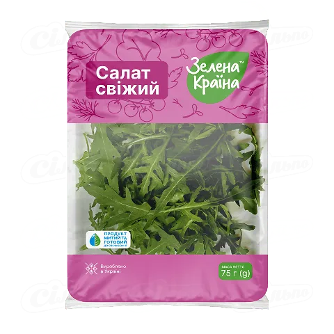 Рукола Зелена Країна свіжа мита, 75г