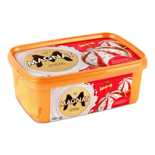 Морозиво 12% Вищого Ґатунку Raspberry Cheesecake, п/у 500г