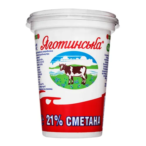 Сметана 21% Яготинська ст 350г