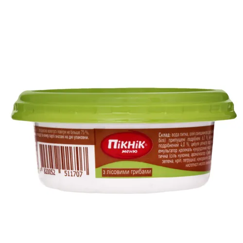 Закуска для бутербродів з лісовими грибами Пікнік меню 100г
