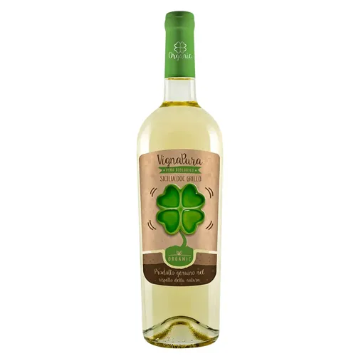 Вино Vignapura Grillo Organic біле сухе 13,5% 0,75л
