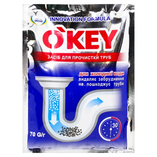 Засіб для прочищення труб O'key 70г