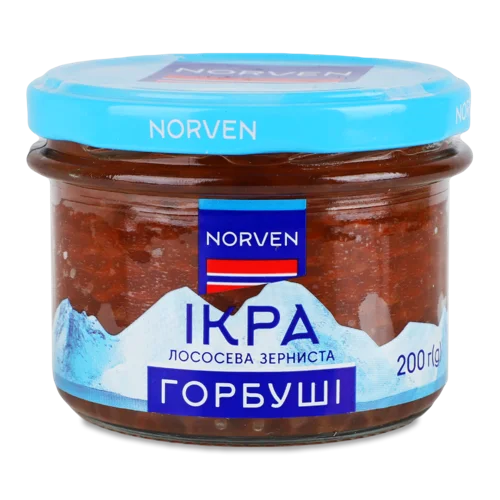 Ікра Горбуші Зерниста Вищого Ґатунку С/Б 200 Г