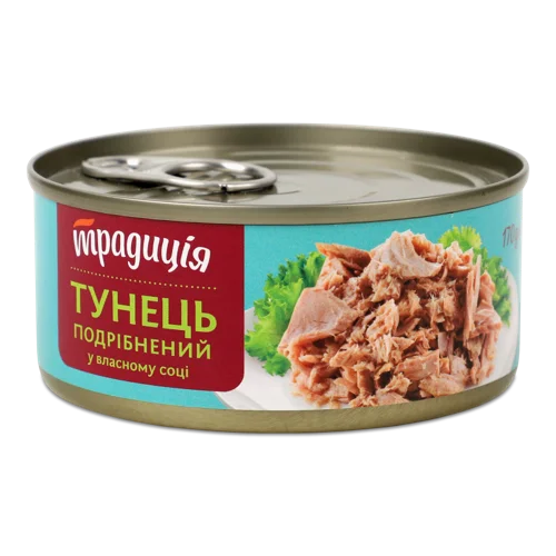 Тунець Подрібнений Вищого Ґатунку, В/С, 170 Г