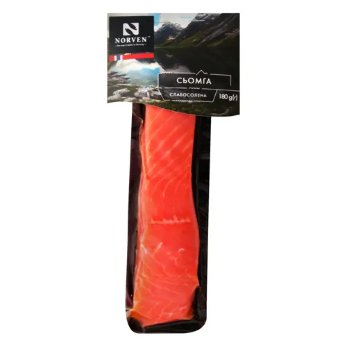 Сьомга Norven слабосолена філе шматок, 180г