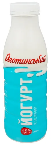 Йогурт 1.5% питний Класичний Яготинський 400г