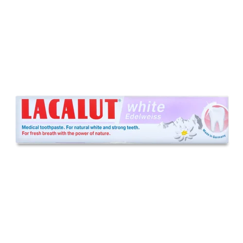 Зубна Паста White Edelweiss Lacalut, В/ґ, 75мл