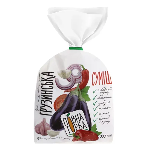 Суміш овочева швидкозаморожена Грузинська Повна Торба м/у 777г