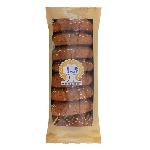 Печиво Вівсяне з кунжутом Рома м/у 0.25кг