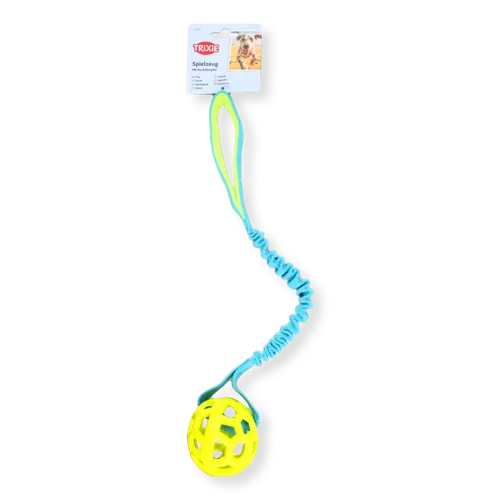 Іграшка для Тренувань З М'ячем Поліестер/Гума 7/48см №32869 Bungee Tugger Trixie 1шт