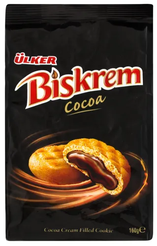 Печиво з кремовою шоколадною начинкою Cacao Biskrem Ulker м/у 160г