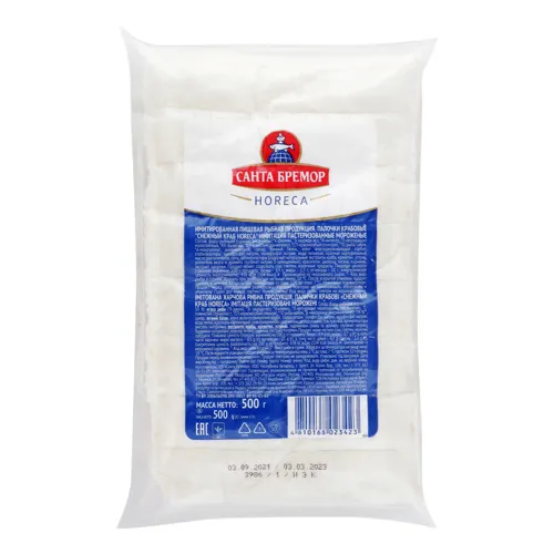 Палички крабові Сніжний краб Horeca Санта Бремор вищого ґатунку 500г