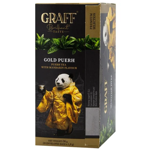 Чай Graff Gold Puer з мандарином 20шт*1,8г