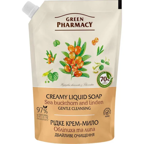 Крем-мило рідке Green Pharmacy Обліпиха і липа 460мл