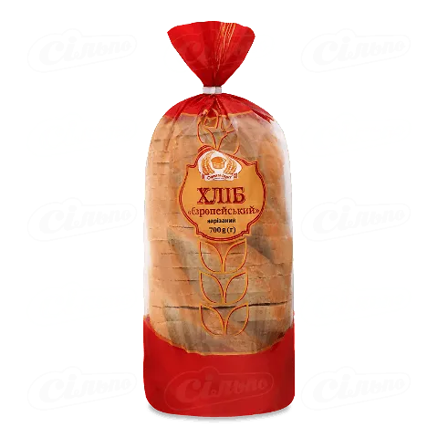 Хліб «Формула смаку» «Європейський» нарізний в упаковці, 700г
