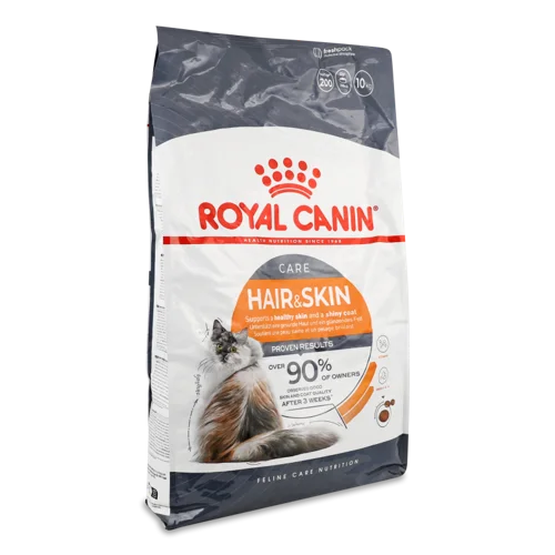 Корм сухий повнораціонний для дорослих котів Hair&Skin Care Royal Canin, в/к, 10 кг