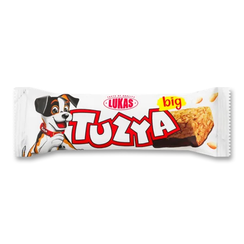 Цукерки Глазуровані Конфітюрною Глазур'ю з М'яким Грильяжним Корпусом Big Tuzya Lukas, 30г