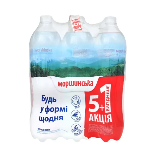 Вода мінеральна негазована Моршинська м/у 6х1.5л